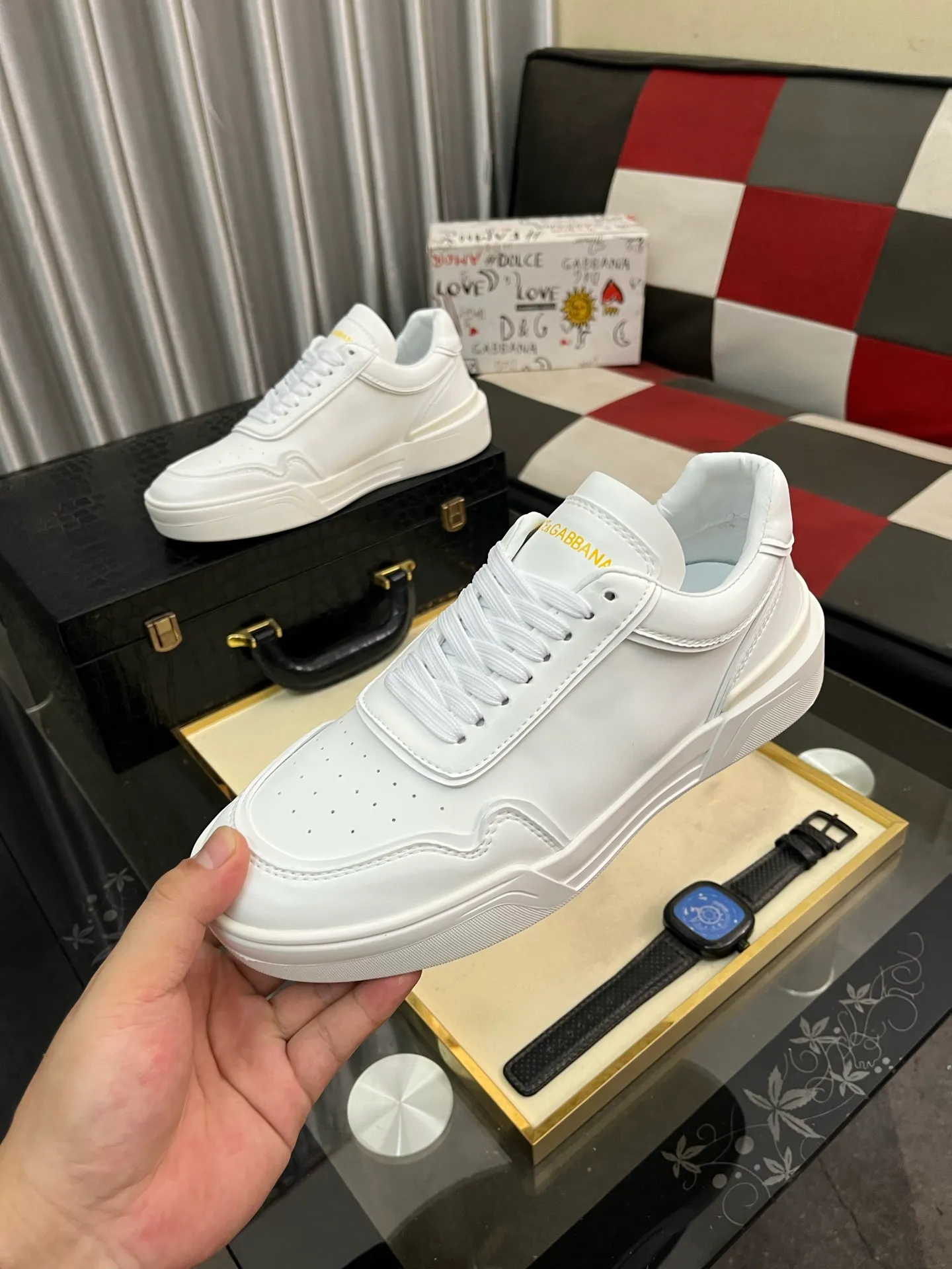 Men's shoes 💰480⌚️⌚️【DG～】couple casual shoes, on sale at the same time in 2025z cabinet 🔶Size: 36-46#️⃣ 🔷1 color🔜The upper is made of multi-material splicing➕Mesh lining, comfortable and breathable, sole: original comfortable, wear-resistant and non-slip outsole, ⚠️Real shot📱Photographed🎬The real thing is better📢📢📢